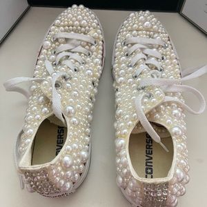 Pearl & Diamond Bedazzled Converse